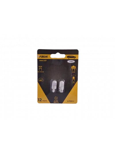 SET 2 AMPOLLETAS LED W5W T10 12V (A-158C)