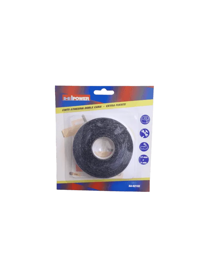 CINTA DOBLE FAZ - 12mm x 5 Mts