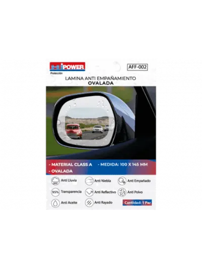 LAMINAS ANTI EMPAÑAMIENTO OVALADA