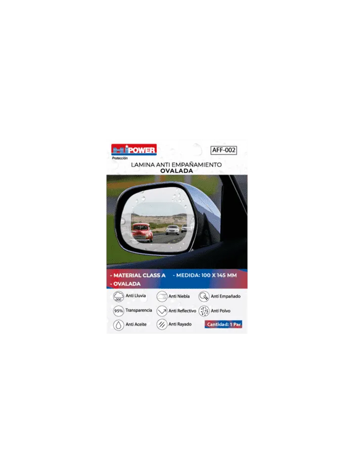 LAMINAS ANTI EMPAÑAMIENTO OVALADA