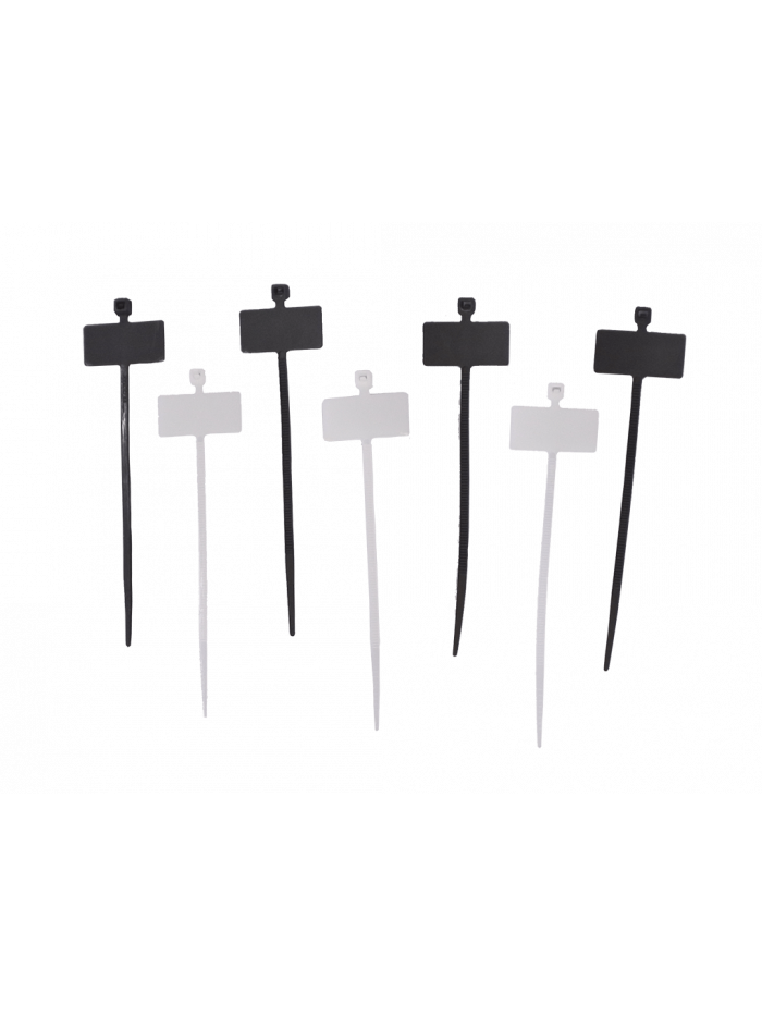 AMARRAS PLASTICAS con MARCADOR 2.5*100mm NEGRO