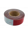 CINTA RETRORREFLECTIVA ROJO / BLANCO 2´´ x 45.7 MTS