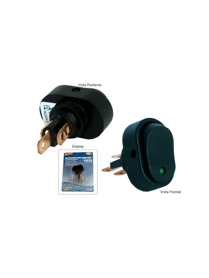 INTERRUPTOR CON LUZ AZUL