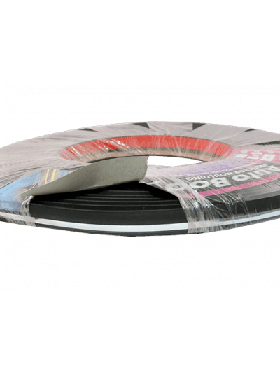 MOLDURA - 20 x 3.5mm - NEGRO / CROMADO