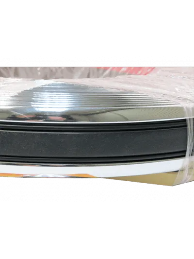 MOLDURA - 43 x 5mm - CROMADO / NEGRO