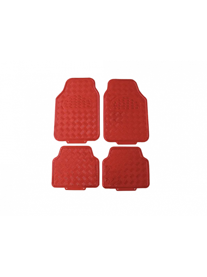 SET DE 4 PISOS METALIZADOS - ROJO