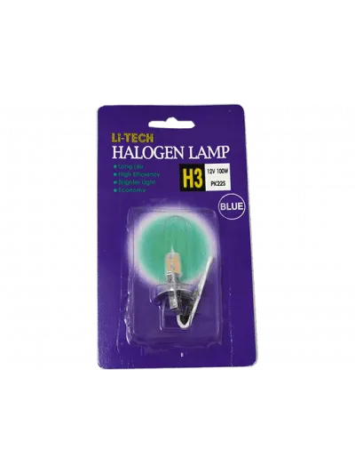 AMPOLLETAS H3 12V 100W - AZUL