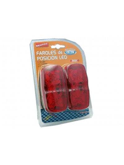 FAROL LATERAL LED ROJO 12V/24V MULTIVOLTAJE