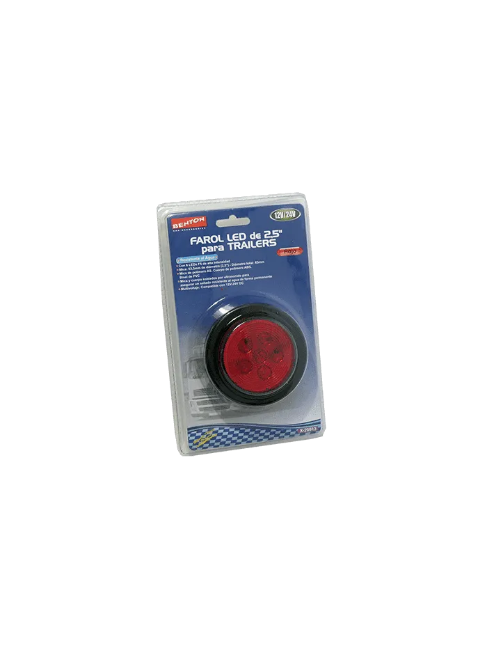 FAROL 6 LED 12/24V ROJO