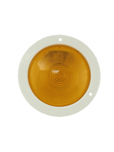 FAROL CON FLANGE 140mm - NARANJO