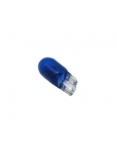 AMPOLLETAS 24V 3W T10 BASE DE VIDRIO ( W2.1 X 9.5D) AZUL
