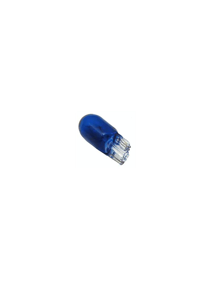 AMPOLLETAS 24V 3W T10 BASE DE VIDRIO ( W2.1 X 9.5D) AZUL