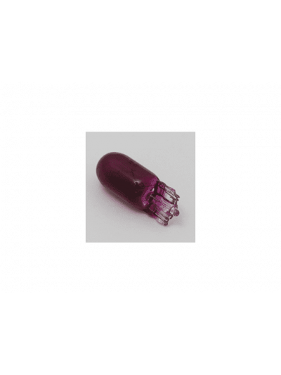 AMPOLLETAS 24V 3W T10 BASE DE VIDRIO ( W2.1 X 9.5D) MORADO