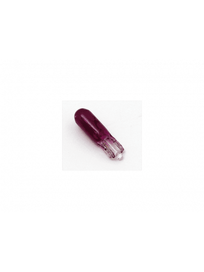 AMPOLLETAS 24V 1.2W T5 BASE DE VIDRIO ( W2 X 4.6D ) MORADO