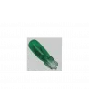 AMPOLLETAS 24V 1.2W T5 BASE DE VIDRIO ( W2 X 4.6D ) VERDE