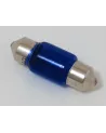 AMPOLLETAS 12V 10W FESTOON 10 X 31 - AZUL