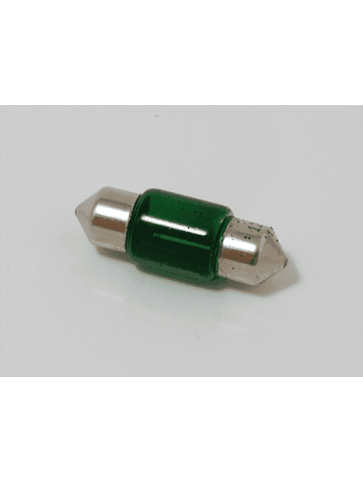 AMPOLLETAS 12V 10W FESTOON 10 X 31 - VERDE