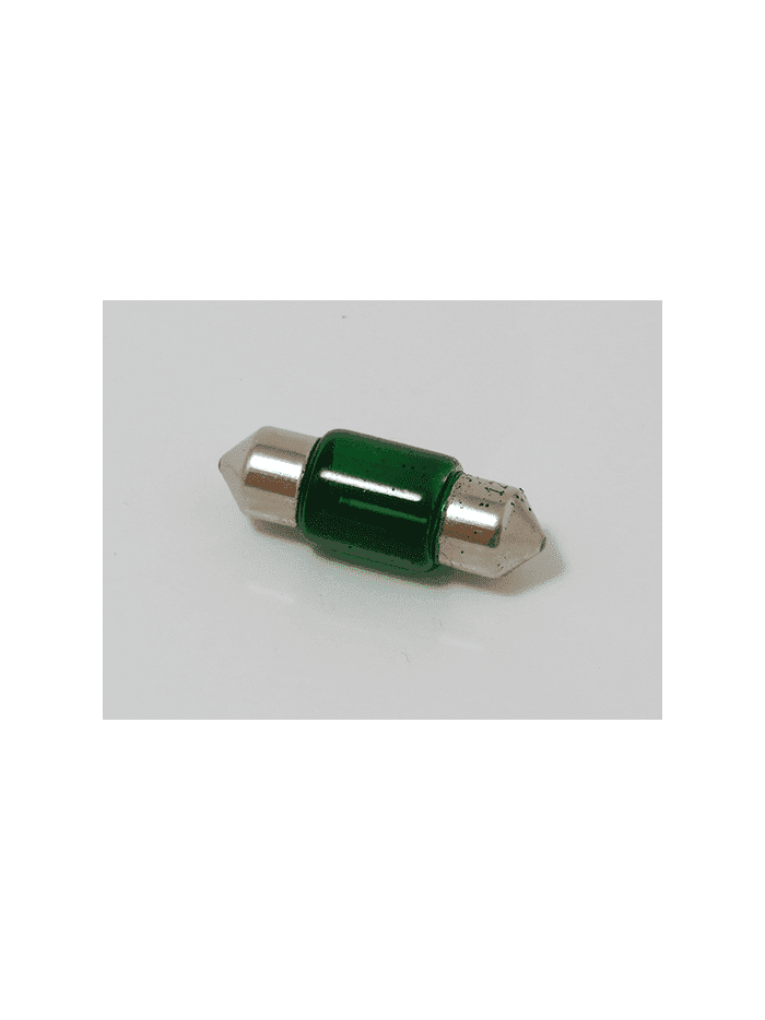 AMPOLLETAS 12V 10W FESTOON 10 X 31 - VERDE