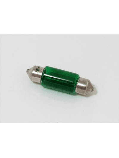 AMPOLLETAS 12V 10W FESTOON 10 X 36 VERDE