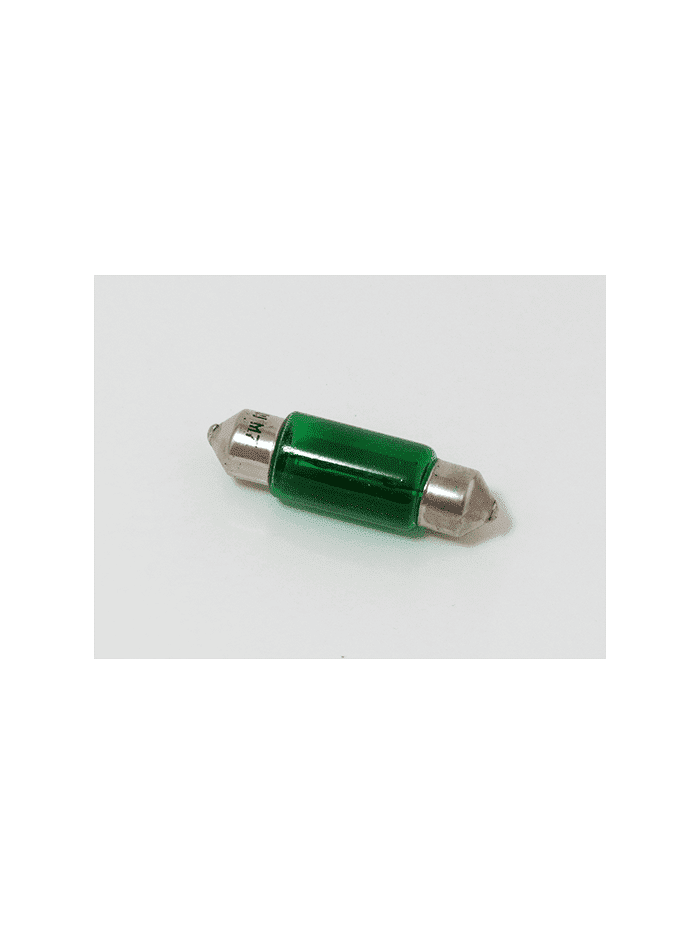 AMPOLLETAS 12V 10W FESTOON 10 X 36 VERDE
