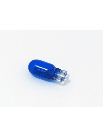 AMPOLLETAS 12V 3W T10 BASE DE VIDRIO (W2.1 X 9.5D) AZUL