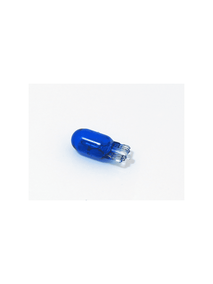 AMPOLLETAS 12V 3W T10 BASE DE VIDRIO (W2.1 X 9.5D) AZUL